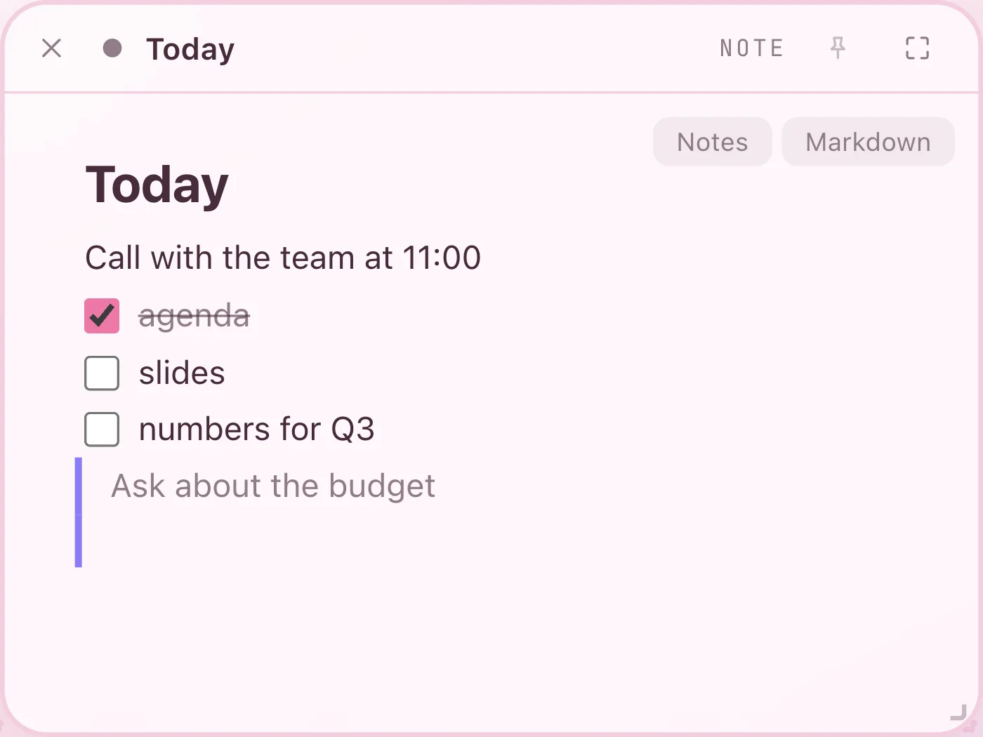 Notes